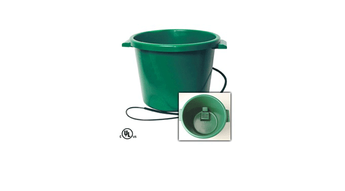 16 Gallon Heated Water Tub with Thermostat for Livestock