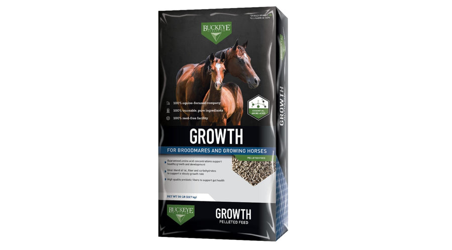 Growth Pelleted Horse Feed, 16% Protein for Foals