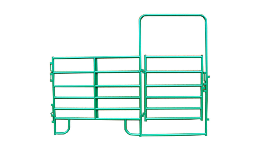 Cashmans Combo Heavy Duty Horse Panels with Bow Gate, 8' to 12'