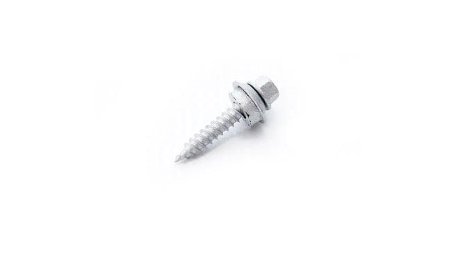 1" Hex Head Screws with Washers, 50 Pack
