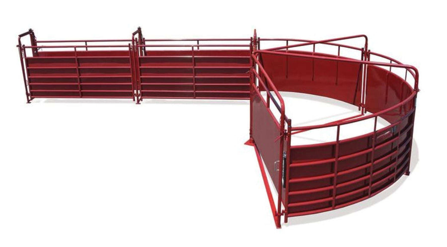 Sheeted Sweep Cattle System, 180° with Adjustable 20' Alley