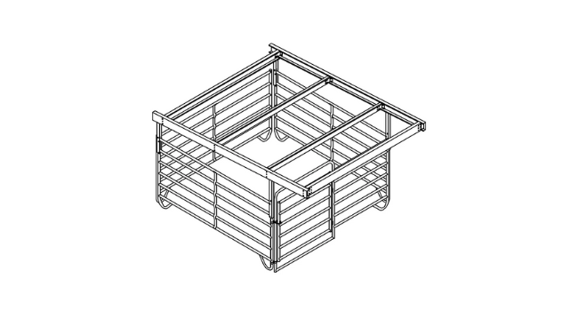 Shelter Kit #2: 12' x 12' Corral with Entrance Front