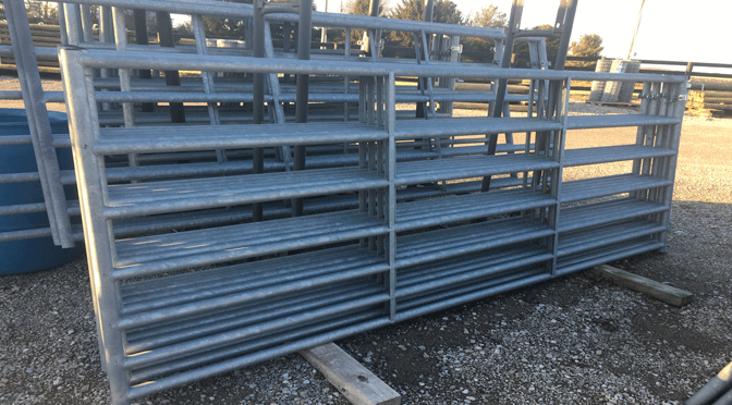 7 Bar Cashmans Hot Dipped Galvanized Horse Gate, 4' to 16'