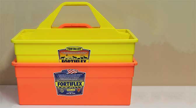 Compartmented Grooming Tote for Horse Supplies