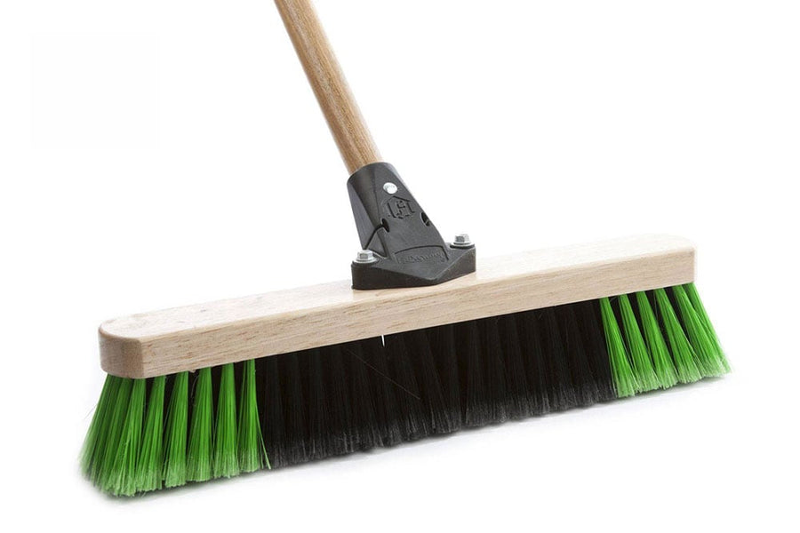 Flex Head Push Broom for Barn & Garage