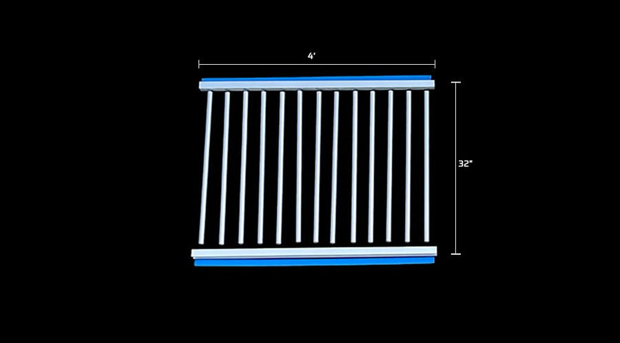 4' Aluminum Super Duty Horse Stall Grill Partition Divider