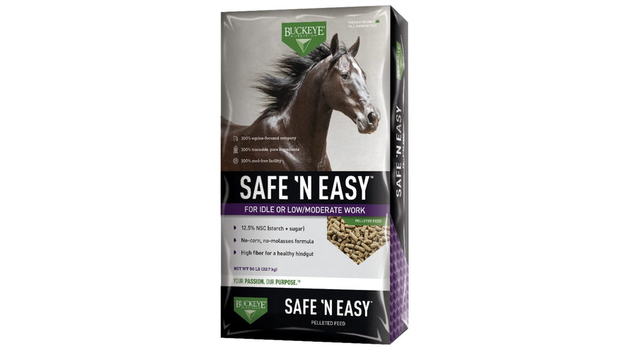 Safe 'N Easy Pelleted Horse Feed, 12% Protein