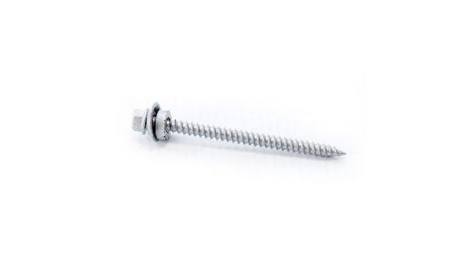 2 1/2" Hex Head Screws with Washers, 50 Pack