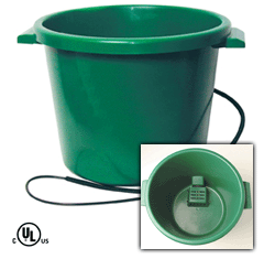 16 Gallon Heated Water Tub with Thermostat for Livestock