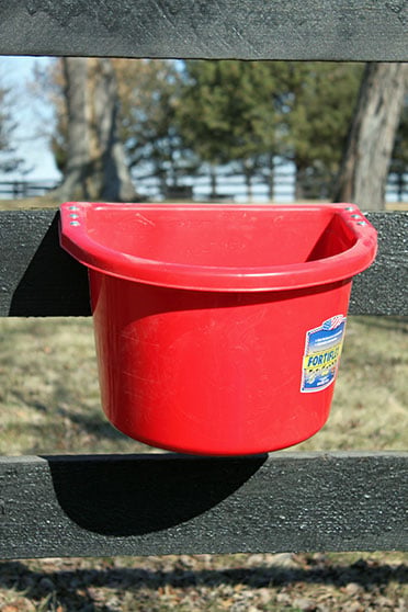 20 Quart Hanging Feeder for Horses & Livestock