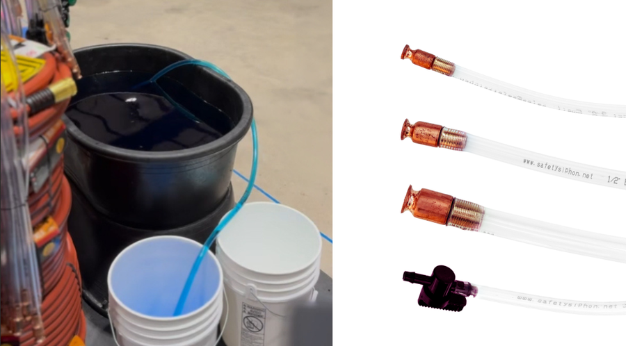 Original Safety Siphon for Liquid Transfer, Multiple Sizes