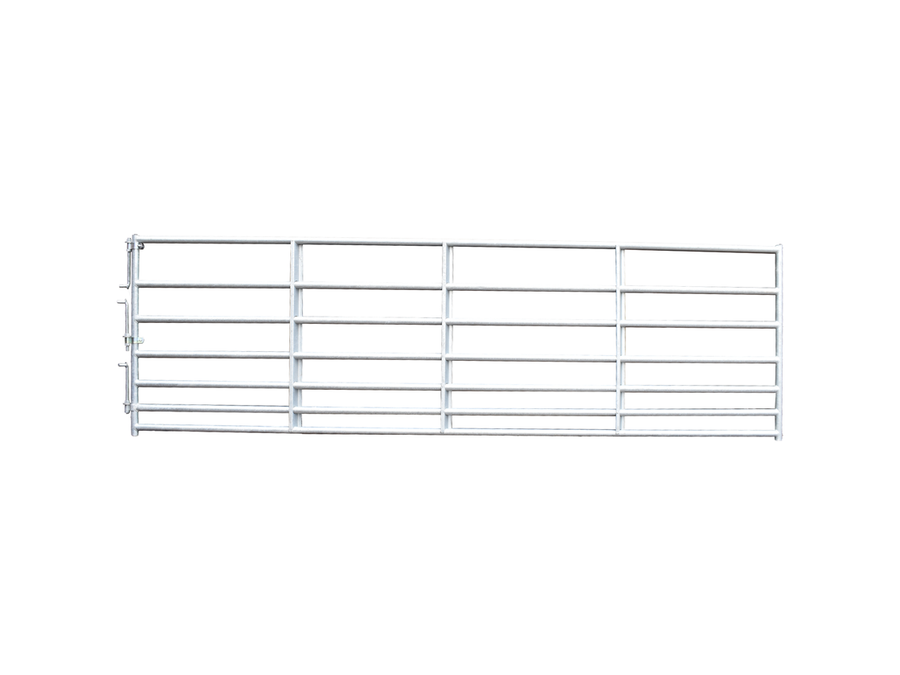 7 Bar Cashmans Hot Dipped Galvanized Horse Gate, 4' to 16'