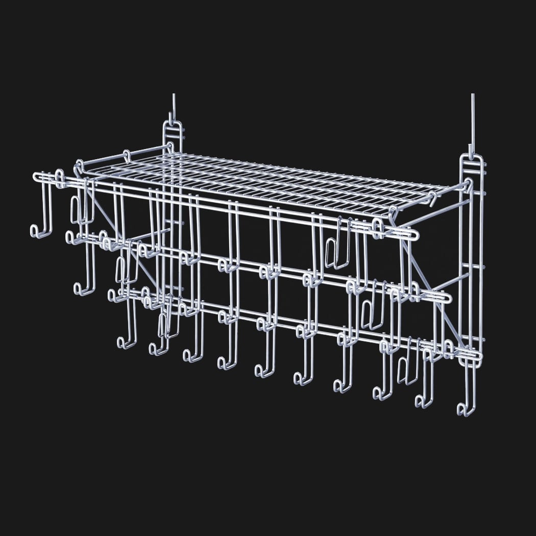 Royal Wire 3 Tier Bridle Rack with Shelf — alternate view 2