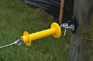 Activator Plate for Spring Gate, Electric Fence — handle detail
