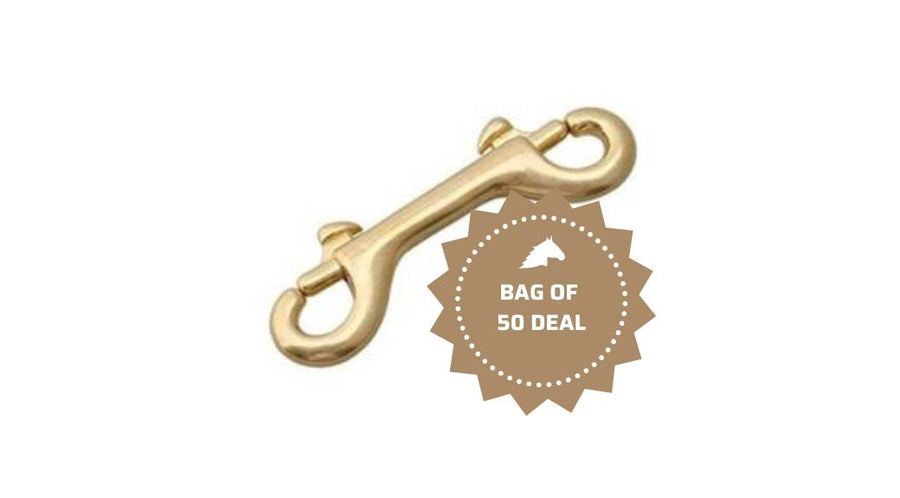 Solid Brass Double-Ended Snaps, Bag of 50