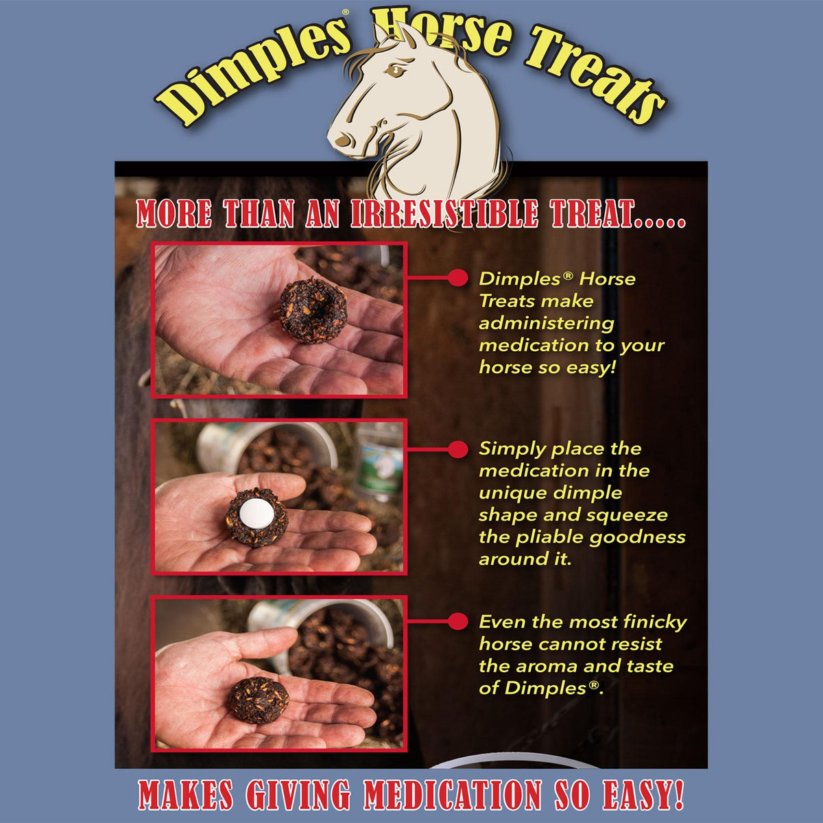 Dimples Horse Treats for Easy Medication, 1.5 or 3 lb — alternate view 3