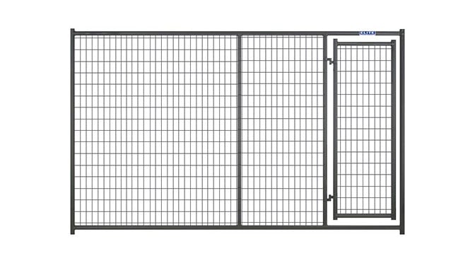 10' Heavy Duty Dog Kennel Front Panel with Door