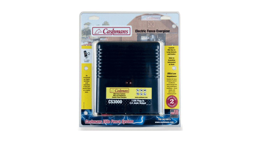 3 Joule Electric Fence Charger Energizer, 110V Plug-In
