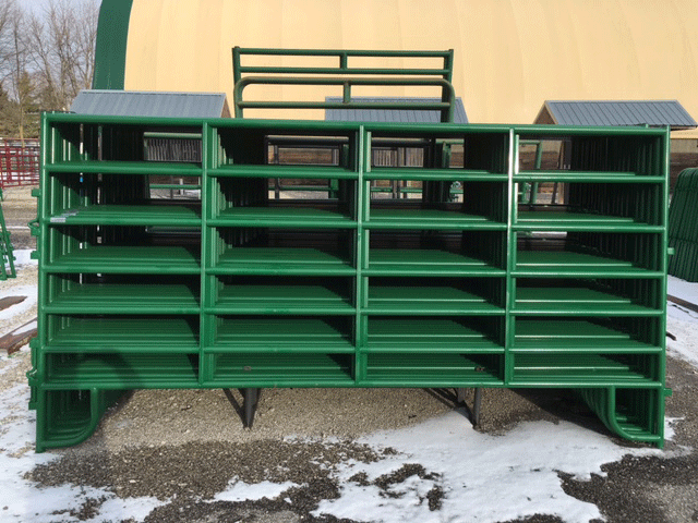 50' x 100' Cashmans Standard Horse Arena, 6' High, 24 Panels & 2 Walk-Thrus