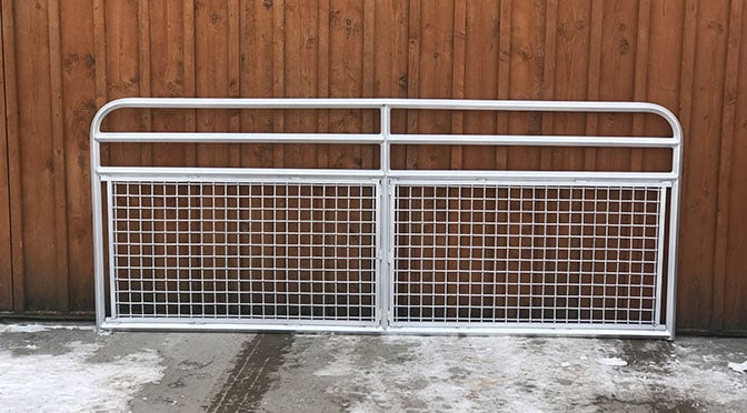 Aluminum Mini Wire Mesh Panels & Gates for Livestock, 6' to 10'