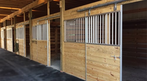 12' Aluminum Super Duty Horse Stall Front Package