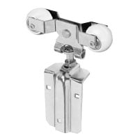 Round Door Track Trolley with End Caps, Pair
