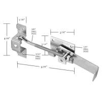 Universal Jamb Latch for Sliding Doors — information graphic