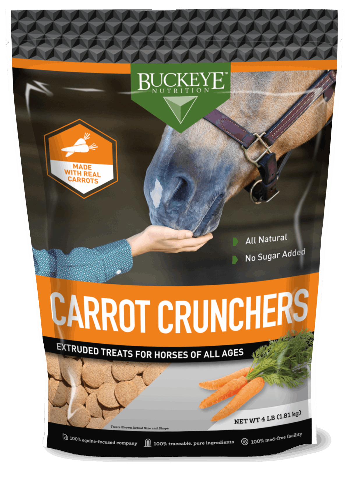 All Natural Carrot Horse Treats, No Sugar Added