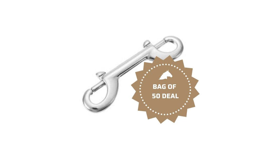Silver Double-Ended Snaps for Buckets, Bag of 50