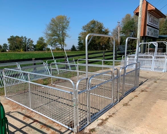 Aluminum Mini Vertical Bar Panels & Gates for Livestock, 6' to 10' — alternate view 2
