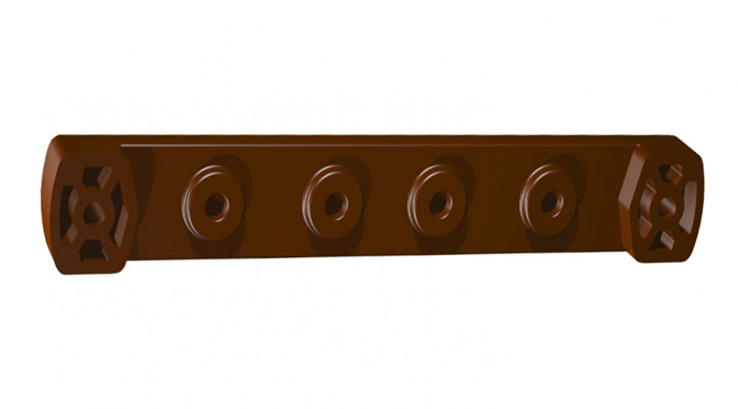 5" Cenflex Line Bracket, Steel Core with UV Coating — alternate view 3