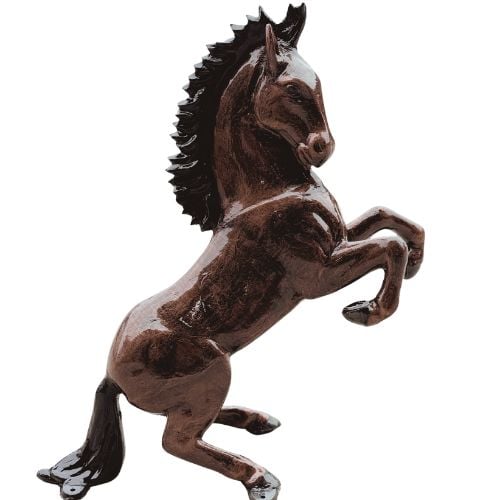 Rearing Horse Statue, 38" Tall