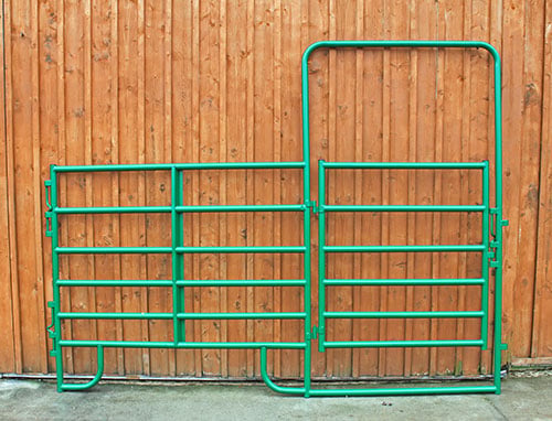 Cashmans Combo Heavy Duty Horse Panels with Bow Gate, 8' to 12' — alternate view 5