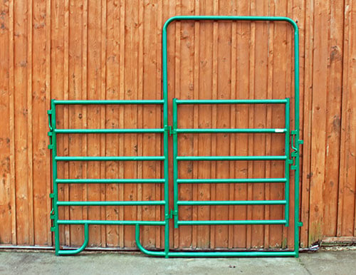 Cashmans Combo Heavy Duty Horse Panels with Bow Gate, 8' to 12' — alternate view 3