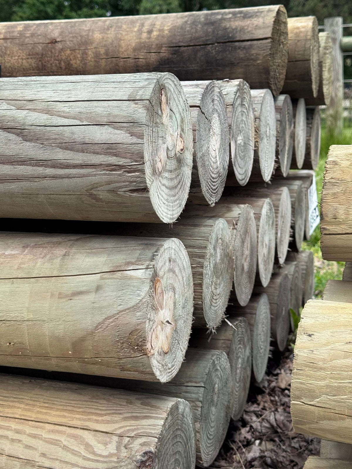 5" x 12' Pressure Treated Southern Yellow Pine Cylinder Fence Post