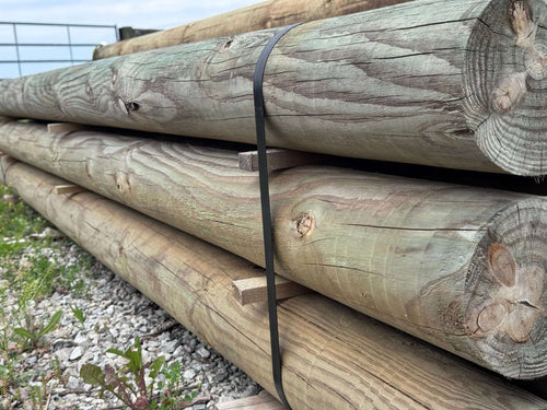 5" x 12' Pressure Treated Southern Yellow Pine Cylinder Fence Post