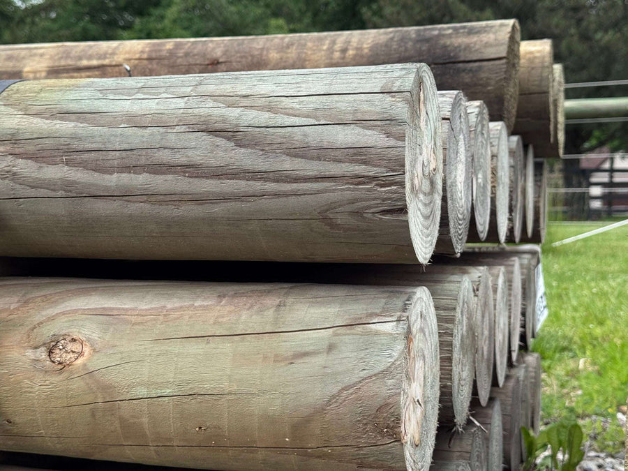 5" x 12' Pressure Treated Southern Yellow Pine Cylinder Fence Post
