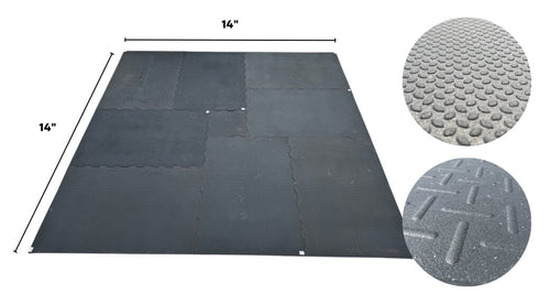 14' x 14' Punter Interlocking Rubber Stall Mat Kit