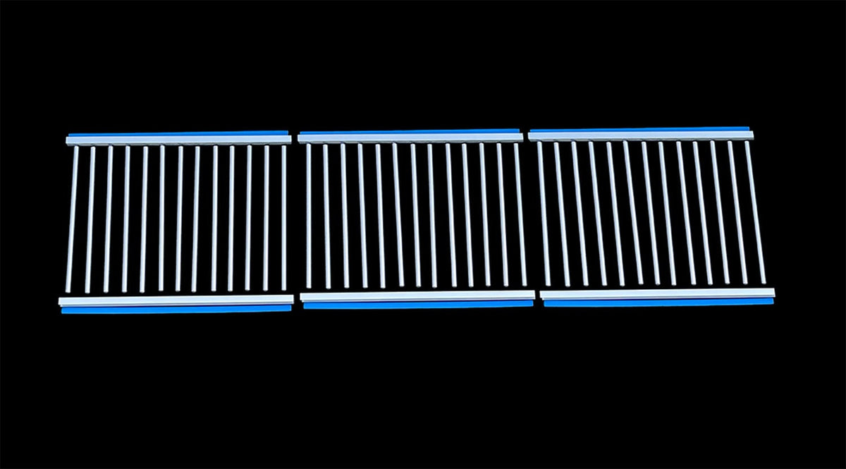 12' Aluminum Heavy Duty Horse Stall Grill Partition Divider — side view