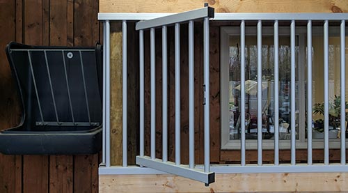 Aluminum Stall Swinging Feed Door for Horses — alternate view 3