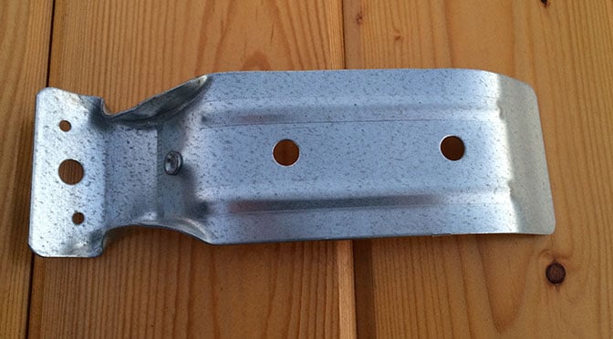 Mounting Bracket with Cover for Round Door Track — alternate view 2