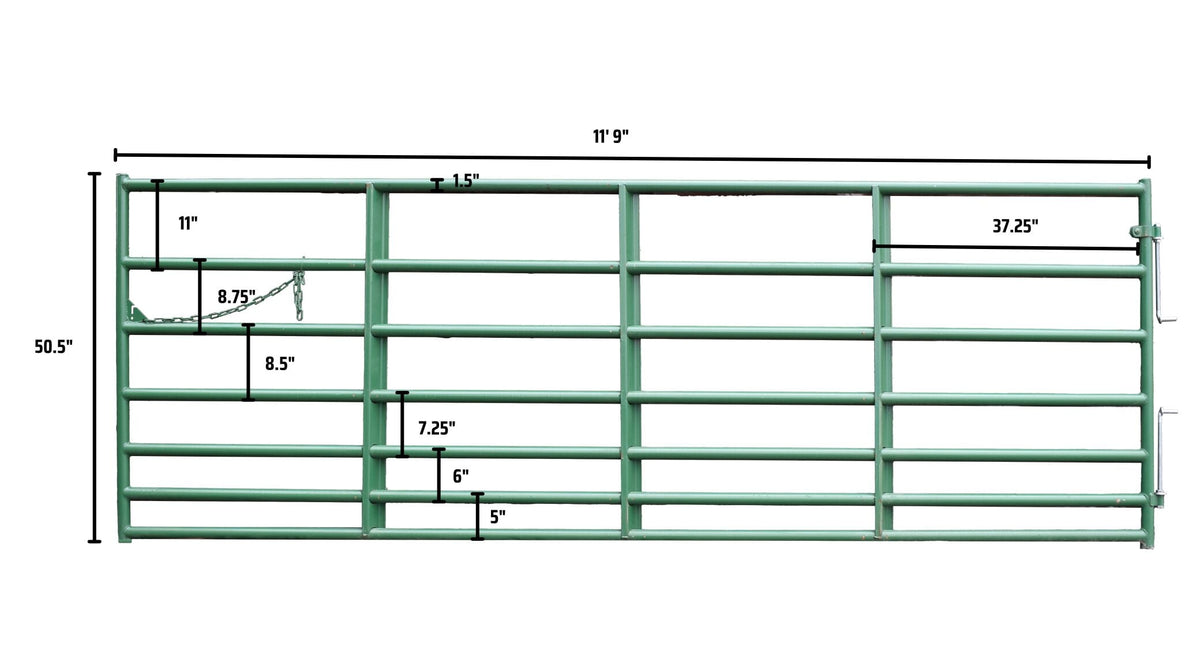 7 Bar Cashmans Regular Horse Gate, 4' to 20' — alternate view 10