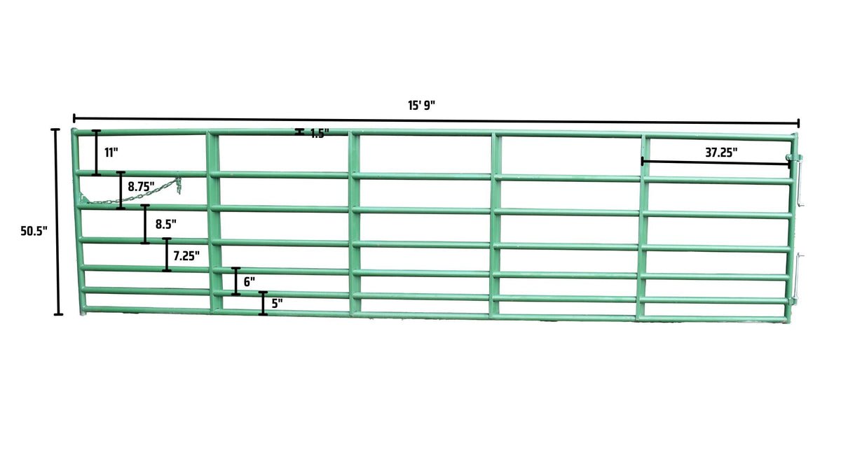 7 Bar Cashmans Regular Horse Gate, 4' to 20' — alternate view 8