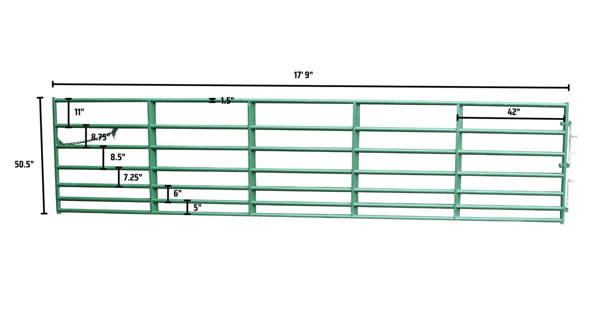 7 Bar Cashmans Regular Horse Gate, 4' to 20' — alternate view 7