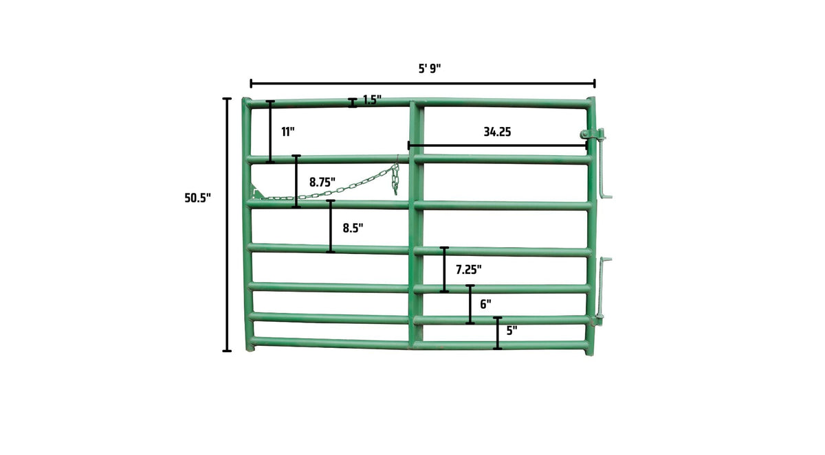 7 Bar Cashmans Regular Horse Gate, 4' to 20' — alternate view 4