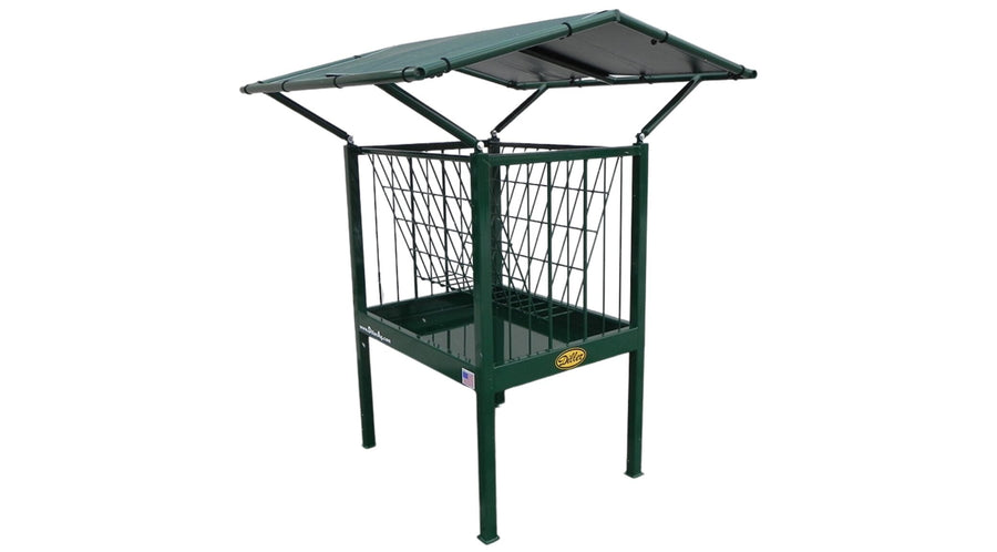 Heavy Duty Small Square Bale Pasture Feeder for Horses, 4' or 8'