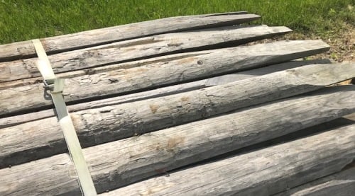 11' Split Rail Fence, Pressure Treated Southern Yellow Pine