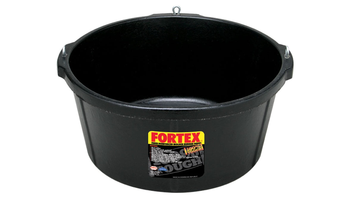 6.5 Gallon Rubber Corner Feeder with Screw Eyes
