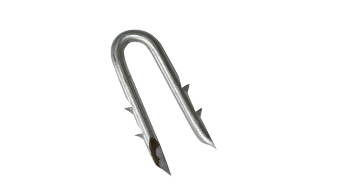 2" Double Barbed Fence Staples for Wood Posts