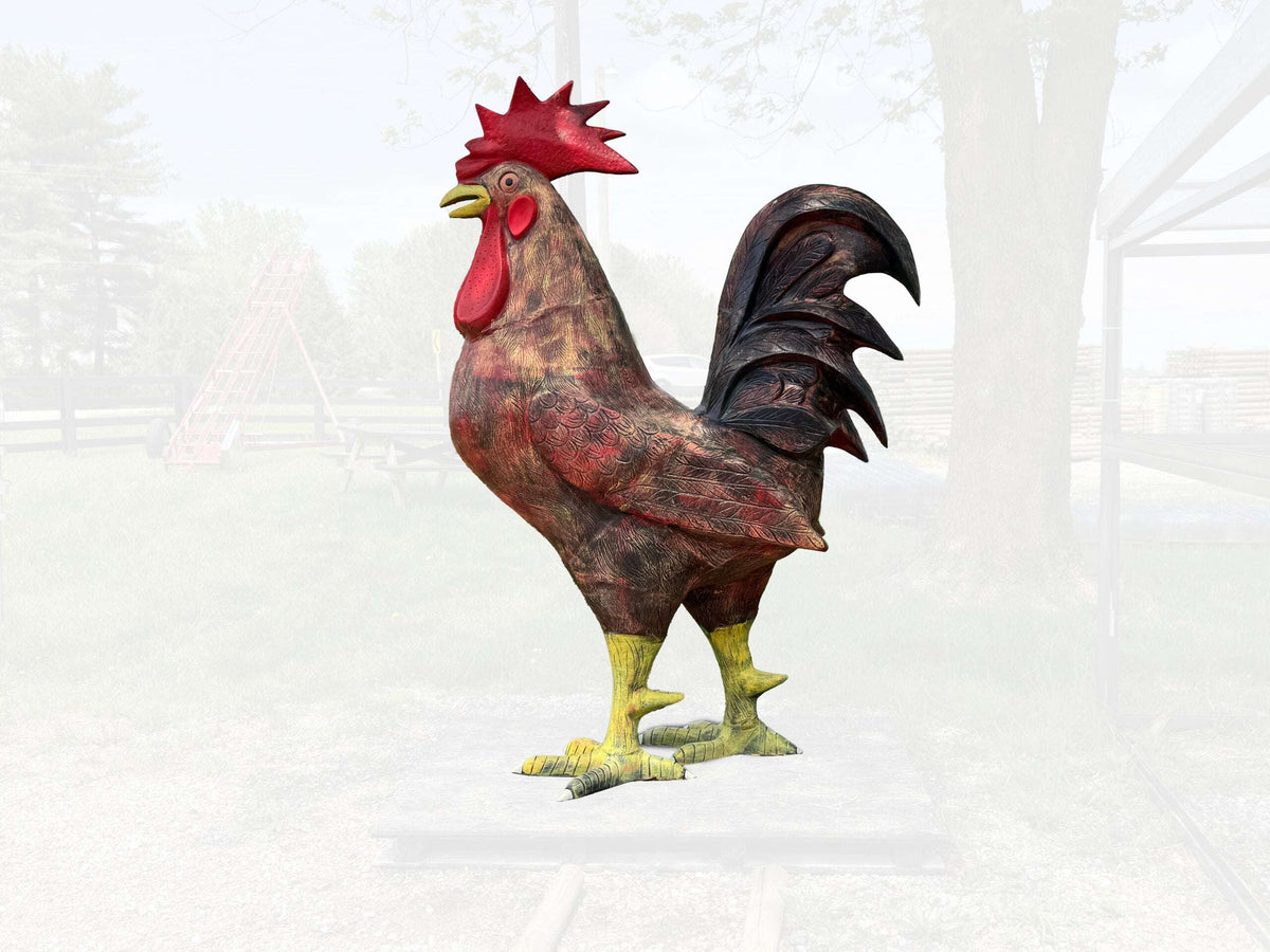 Rooster Statue, 8' Tall